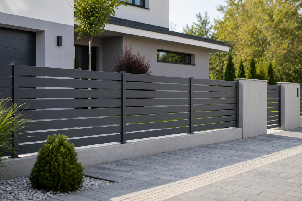 Modern fémkerítések: 7 előny házhoz és céghez